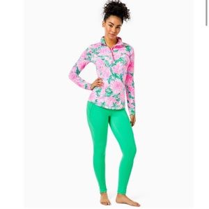 Lilly Pulitzer - UPF 50+ Luxletic 26" Weekender High Rise Legging Agave Green